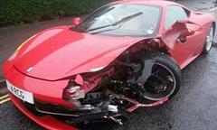 Mobile Car Cleaner Crashes Ferrari 458 Italia