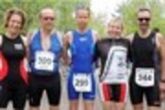 mendip triathlon club sextet take on taunton deane test